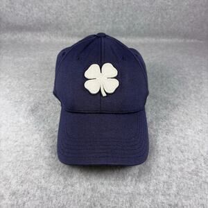 Black Clover 'Live Lucky' Hat Navy Blue/White Baseball Cap Embroidered Sz. Small